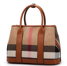 Load image into Gallery viewer, Soft Leather + Canvas Luxury  Handbags
