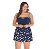 Load image into Gallery viewer, Dots Print Swimwear Brazilian Monokini Skirt Swimsuit
