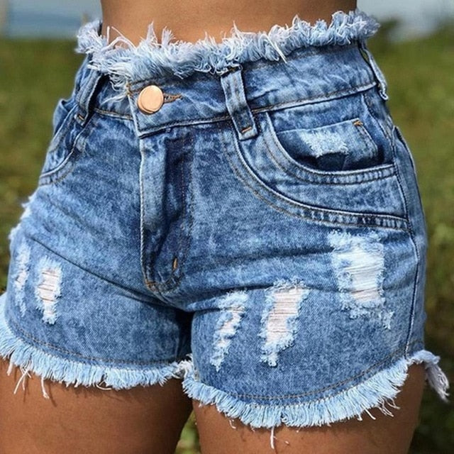 women's summer denim shorts