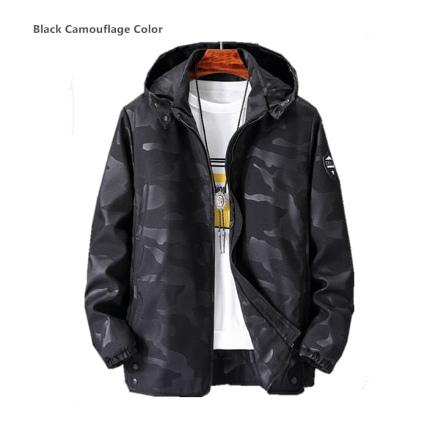 Outdoor Jacket 150KG Black Large Sizes Plus 6XL 7XL 8XL 9XL 10XL Mens Coats Hooded Removed Man Spring Autumn Camo Blue Hoodies