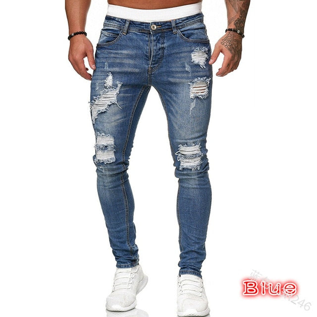 New Adisputent Men's Sexy Hole Jeans