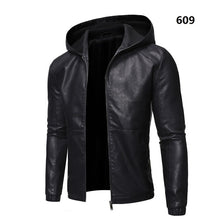 Load image into Gallery viewer, Men Faux Leather Jacket
