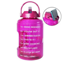 Load image into Gallery viewer, 2.5L 3.78L Plastic Wide Mouth Gallon Water Bottles With Straw BPA Free
