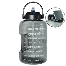 Load image into Gallery viewer, 2.5L 3.78L Plastic Wide Mouth Gallon Water Bottles With Straw BPA Free
