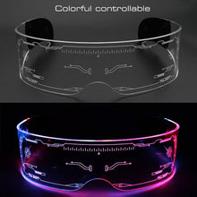 Load image into Gallery viewer, LED Luminous Sunglasses Vintage Punk Goggles
