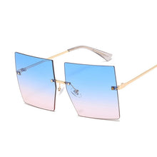 Load image into Gallery viewer, Luxury Oversized Rimless Sun Glasses
