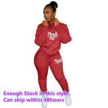 Load image into Gallery viewer, Pink Women Sweat Suit
