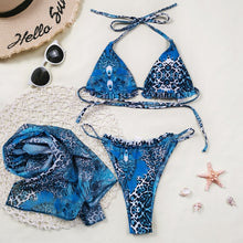 Load image into Gallery viewer, 3pieces mesh bikini
