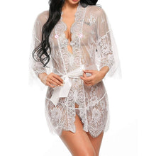 Load image into Gallery viewer, New Sexy Women Lingerie Lace Ruffles Robe
