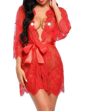 Load image into Gallery viewer, New Sexy Women Lingerie Lace Ruffles Robe
