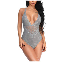 Load image into Gallery viewer, Sexy Bodysuit Women Sleeveless Skinny Body Suit Mujer Plus Size Backless Hollow Jumpsuit Bodysuits Female Sheer Sexy Lingerie
