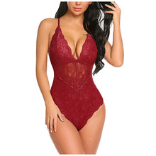 Load image into Gallery viewer, Sexy Bodysuit Women Sleeveless Skinny Body Suit Mujer Plus Size Backless Hollow Jumpsuit Bodysuits Female Sheer Sexy Lingerie
