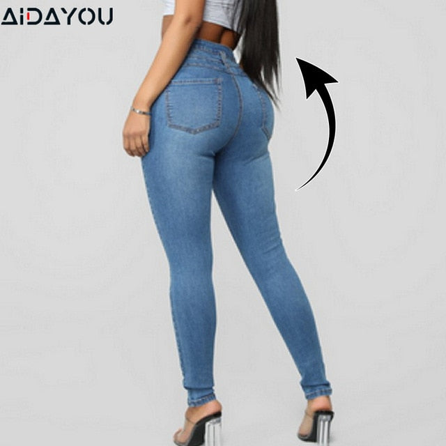 For Big Butt and Hips Columbia Ripped Off Jeans