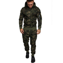 Load image into Gallery viewer, 2 Pieces Tracksuit Men&#39;s Military Hoodie Sets
