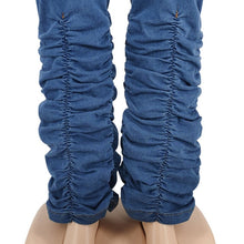 Load image into Gallery viewer, Plus Size  Two Piece  Denim Coat and Jeans Stacked Pant
