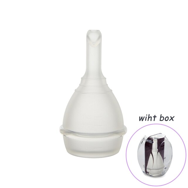 Medical Silicone Menstrual Cup With Drain