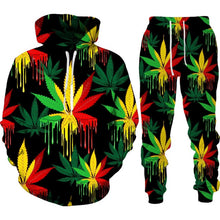 Load image into Gallery viewer, Autumn Winter 3D Weed Printed Sportswear T
