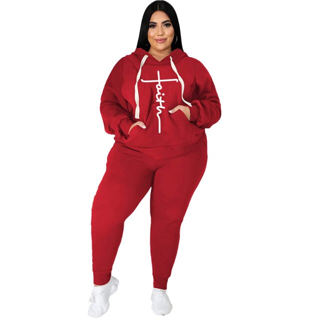 Trendy Tracksuit for Plus Size Women