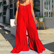 Load image into Gallery viewer, Pleated V Neck Elegant Evening Night Party Jumpsuits
