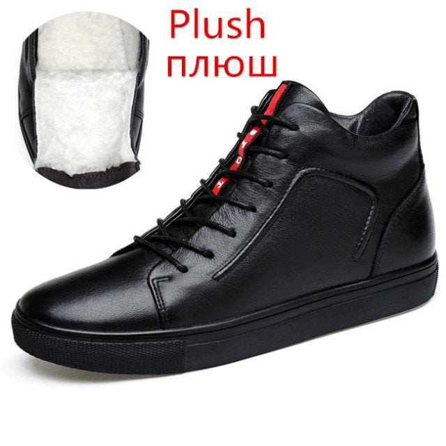 100% Genuine Leather Men Ankle Boots